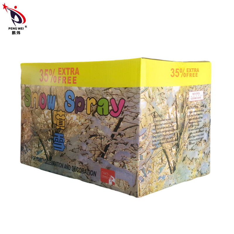Pulverizador artificial 150ml Taiwan durável multicolorido da neve da árvore falsificada do folha de Flandres