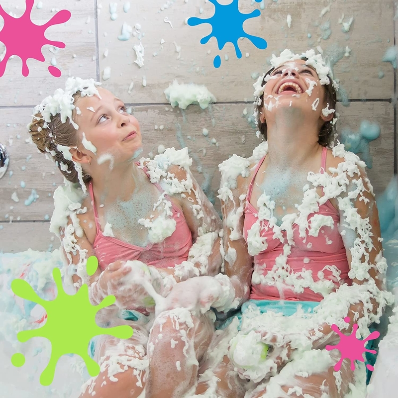 folha de Flandres multicolorido Eco material do pulverizador da espuma do banho 85g amigável