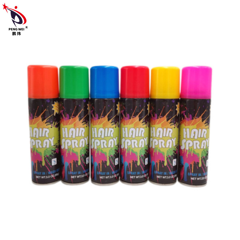 pulverizador da cor do cabelo do partido de 150ml Multiscene, pulverizador provisório inofensivo da cor da tintura de cabelo