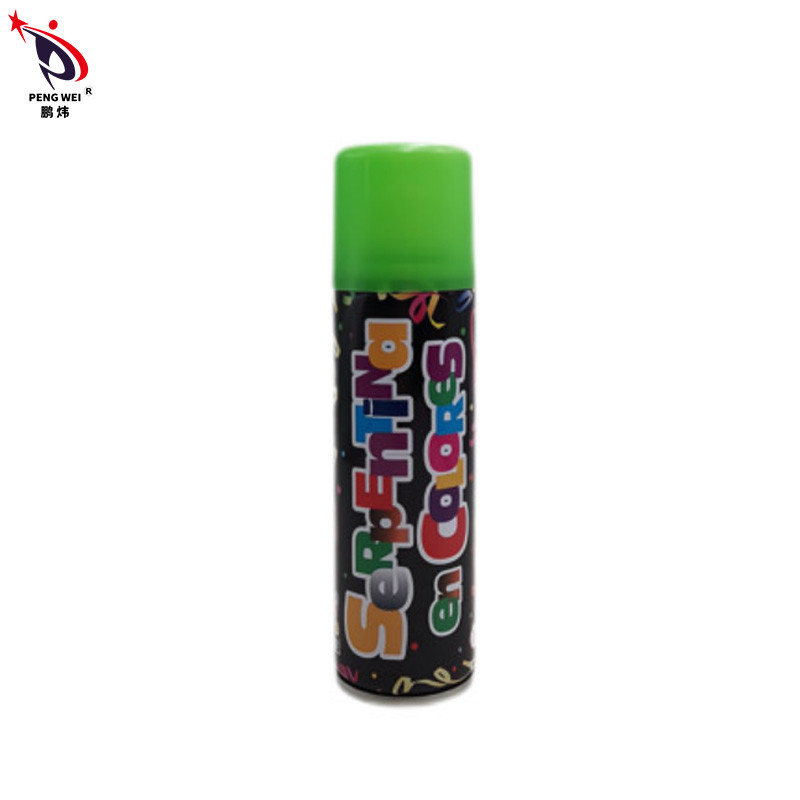 Pulverizador louco multicolorido da corda de PENGWEI, Tin Silly String Spray Streamer