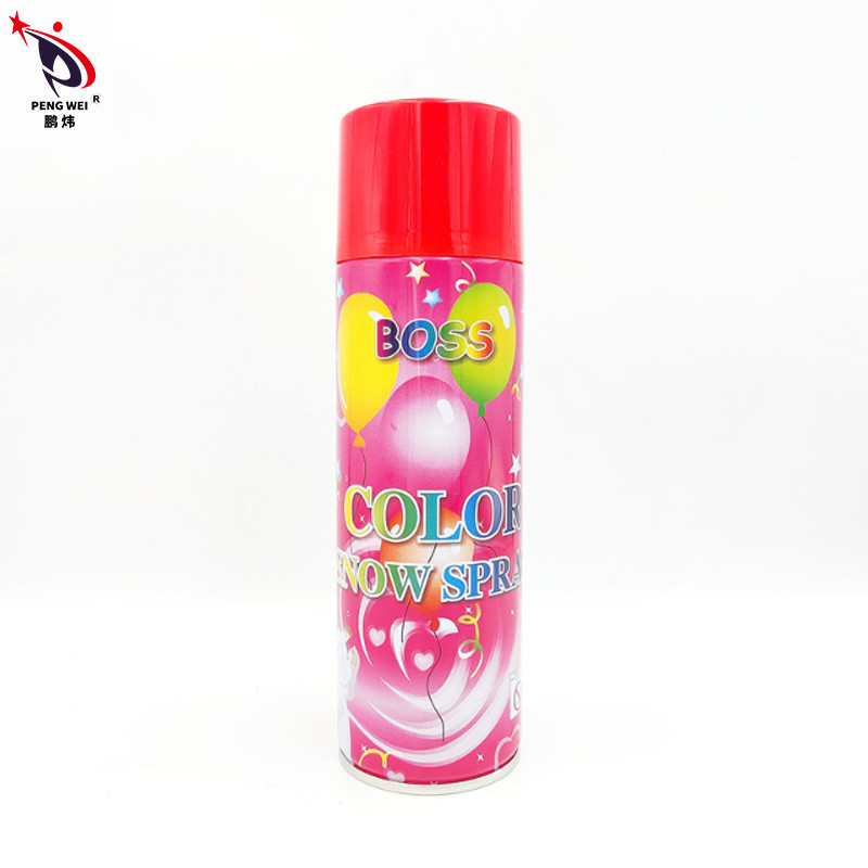 Lata falsificada multicolorido do aerossol da neve do folha de Flandres, pulverizador da neve para o chefe Snow Spray do Natal