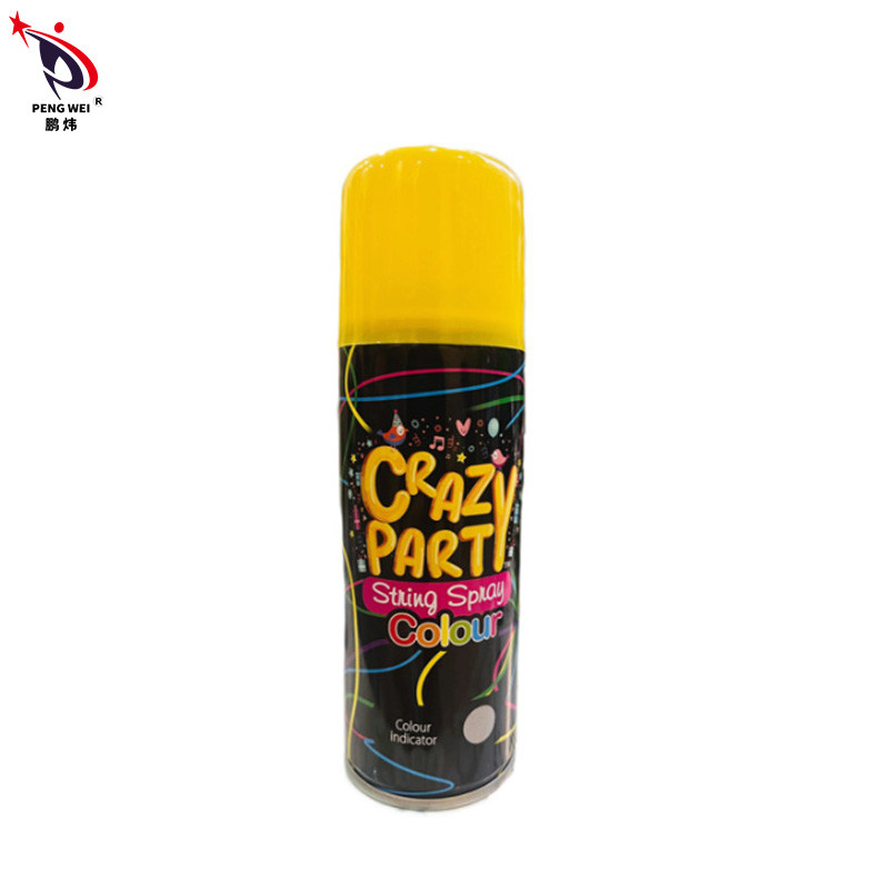 pulverizador multicolorido da corda do aniversário 250ml, pulverizador louco do partido da corda do Natal