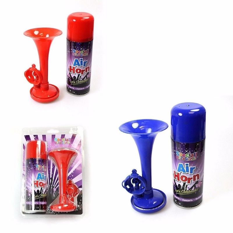 cor vermelha de Eco do chifre do ar do aerossol do partido 250ml e azul amigável Handheld