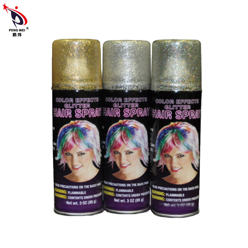 Multi cor descartável Eco de Tin Hair Glitter Spray Odorless amigável