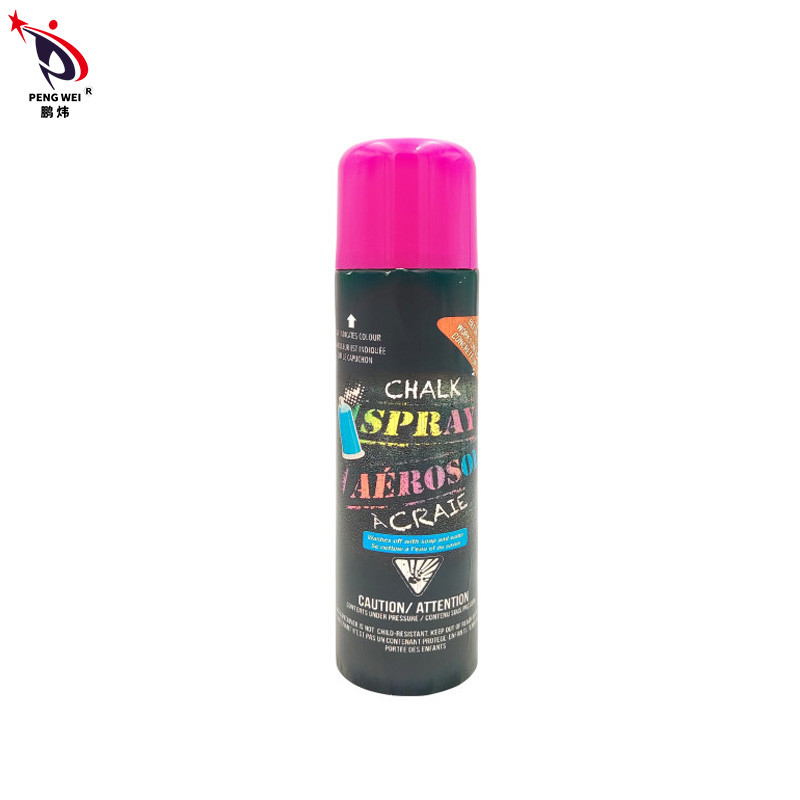 pulverizador lavável multicolorido do giz 100g, pulverizador cor-de-rosa inodoro da pintura do giz