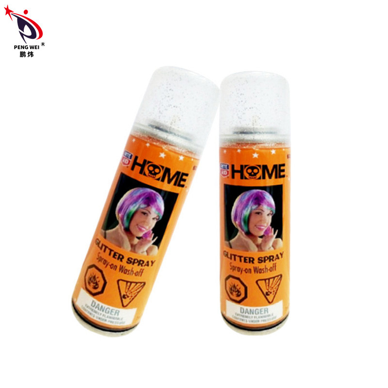 O pulverizador de cabelo de prata inodoro do brilho do OEM, ouro Nontoxic vislumbra o pulverizador para o cabelo