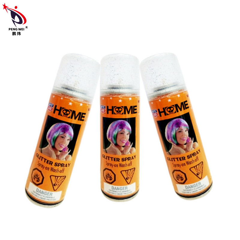 O pulverizador de cabelo de prata inodoro do brilho do OEM, ouro Nontoxic vislumbra o pulverizador para o cabelo