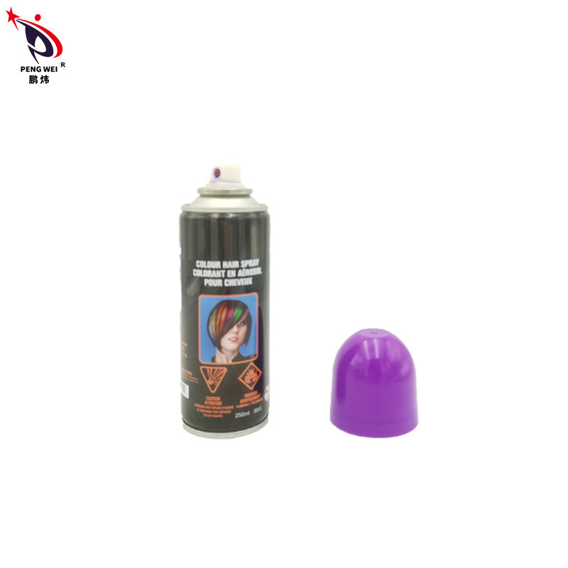 Tin Temporary Hair Dye Spray Nontoxic, pulverizador roxo da cor do cabelo de Smudgeproof