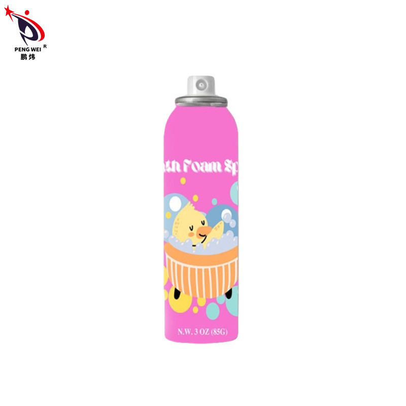 Pulverizador unisex do banho da espuma do folha de Flandres, lata de pulverizador multicolorido do banho de espuma