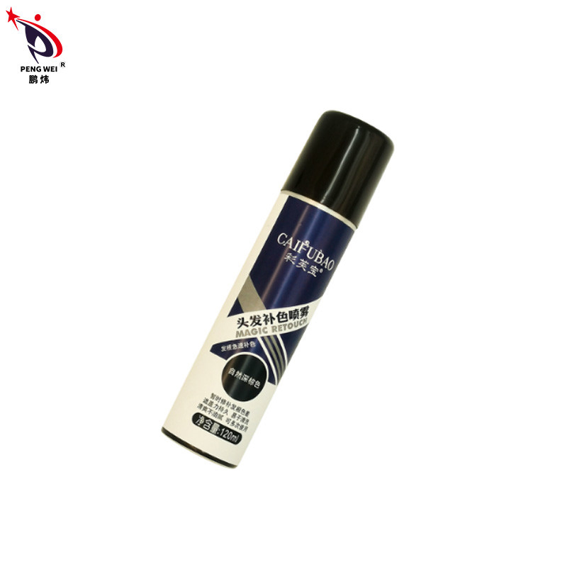 pulverizador 50*150mm de Brown escuro da natureza dos pulverizadores da cor do cabelo de raiz do reparo do tônico 120ml