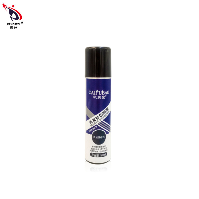 pulverizador 50*150mm de Brown escuro da natureza dos pulverizadores da cor do cabelo de raiz do reparo do tônico 120ml