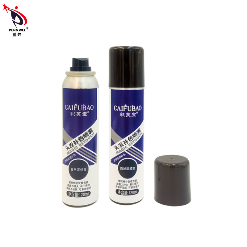 pulverizador 50*150mm de Brown escuro da natureza dos pulverizadores da cor do cabelo de raiz do reparo do tônico 120ml
