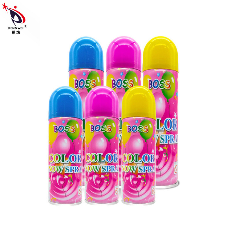 chefe artificial Colored Snow Spray SEDEX dos favores de partido 250ml para a celebração do festival