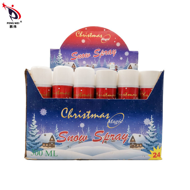A espuma artificial do pulverizador da neve da lata da festa de Natal coloriu o pulverizador 250ml da neve