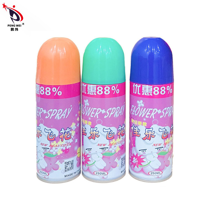A neve branca artificial feita sob encomenda do partido do logotipo 250ML pulveriza EN71 para a flor do Natal do casamento