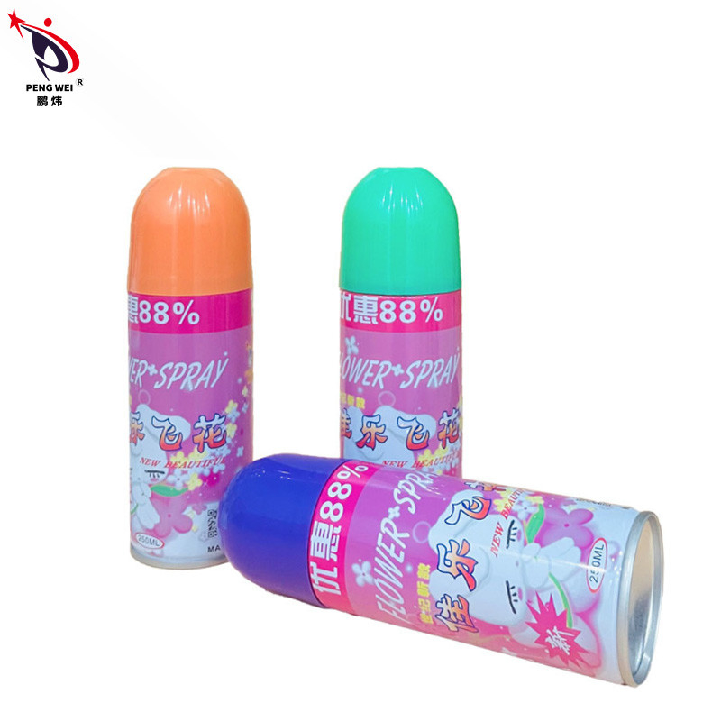 A neve branca artificial feita sob encomenda do partido do logotipo 250ML pulveriza EN71 para a flor do Natal do casamento