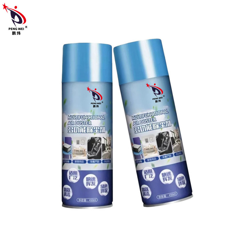 Espanador de limpeza do ar comprimido do carro universal multifuncional do pulverizador do líquido de limpeza do agregado familiar 450ML do gás 152A