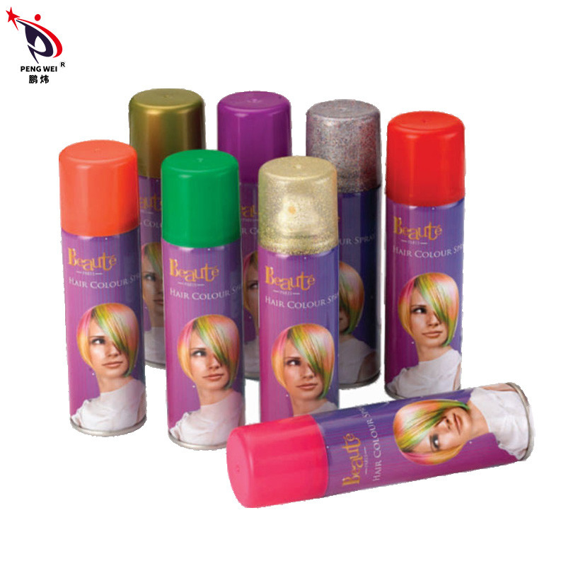 O bom cabelo do brilho de Dia das Bruxas da fragrância pulveriza a tintura 150ml brilha o pulverizador da cor do cabelo