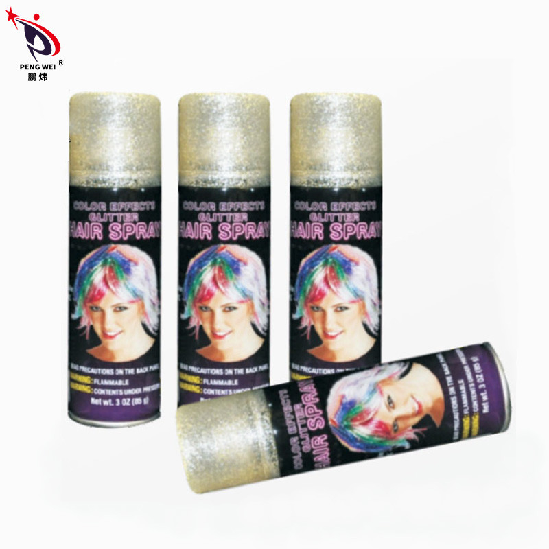 O bom cabelo do brilho de Dia das Bruxas da fragrância pulveriza a tintura 150ml brilha o pulverizador da cor do cabelo