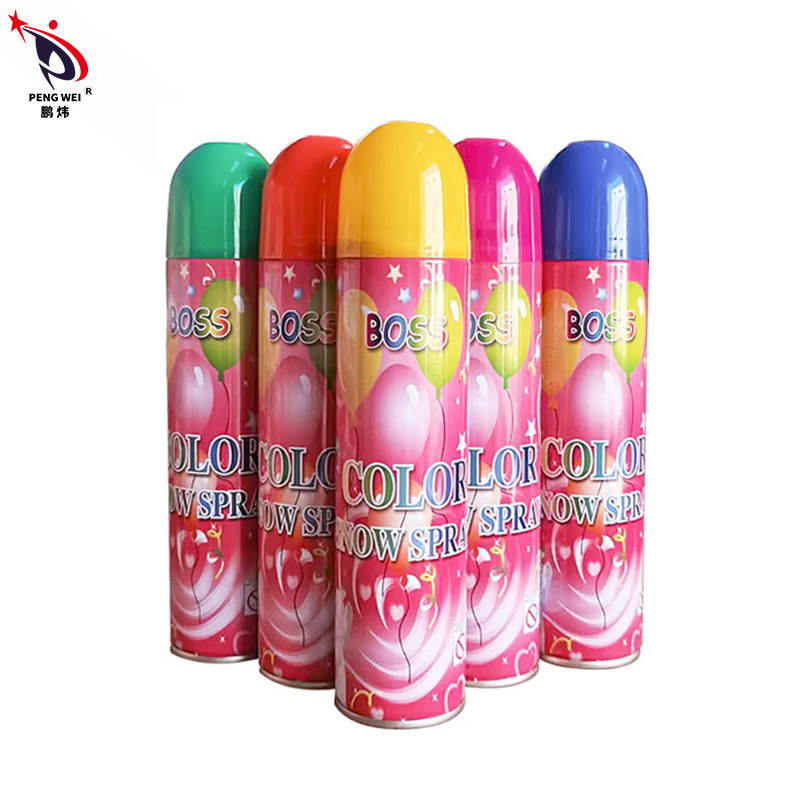 pulverizador amigável da neve da espuma do partido do carnaval das decorações do casamento de Color Snow Spray Eco do chefe 550ml