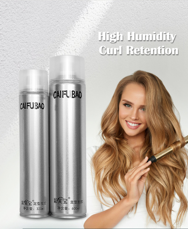 Pulverizador orgânico natural duradouro da laca 208g Barber Strong Holding Hair Styling da marca própria