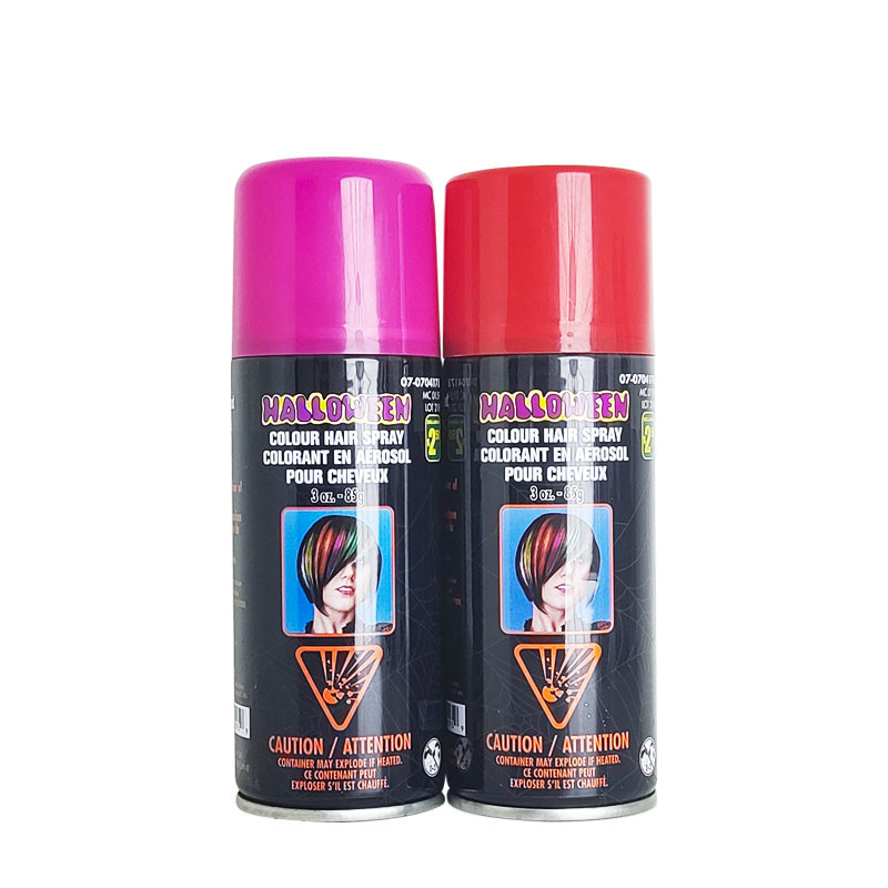 A cor popular do cabelo da fonte do partido pulveriza o cabelo em mudança da cor preta pulveriza o pulverizador provisório da cor do cabelo