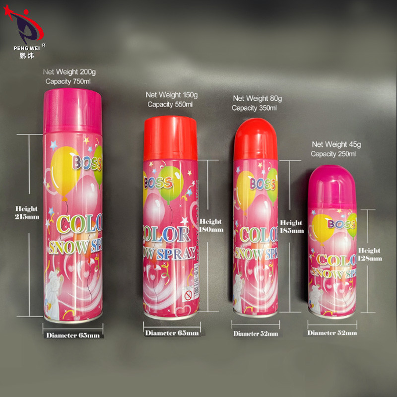 chefe artificial Foam Snow Spray do carnaval da festa de anos do Natal da cor do pulverizador da neve 200g