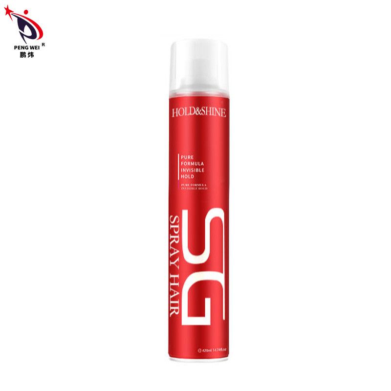 Da fragrância rápida do pulverizador de cabelo seco do salão de beleza cabelo duro que denomina o pulverizador de cabelo forte 420ml da posse