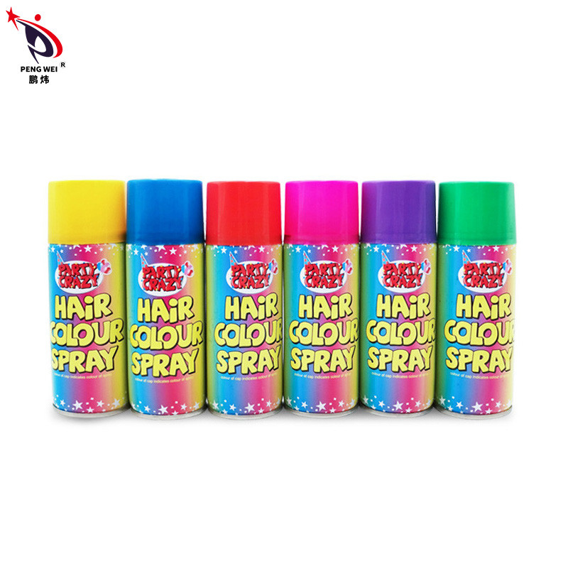 A cor imediata provisória louca do cabelo do partido pulveriza lavável 250ml descartável mágico