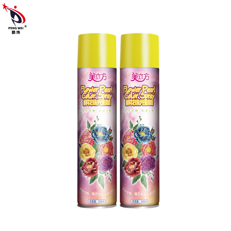 Florista Rose Gold Flower Paint Spray 350ml da cor para o empacotamento do presente da flor