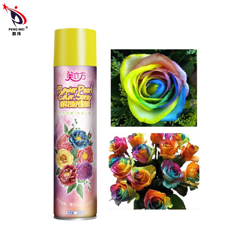 Florista Rose Gold Flower Paint Spray 350ml da cor para o empacotamento do presente da flor