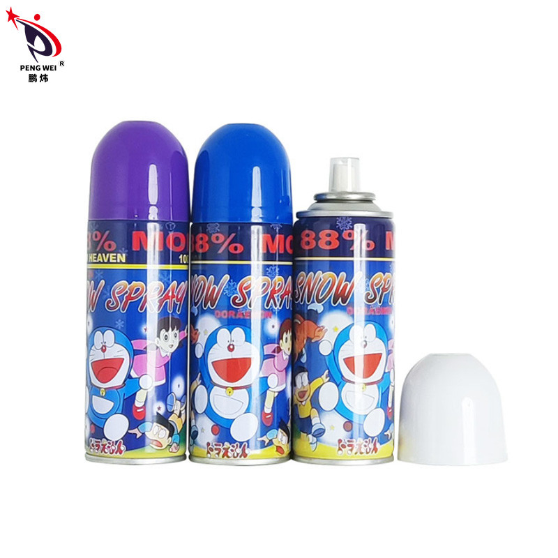 Forme a neve colorida não inflamável da espuma pulverizam 250ml para o aniversário
