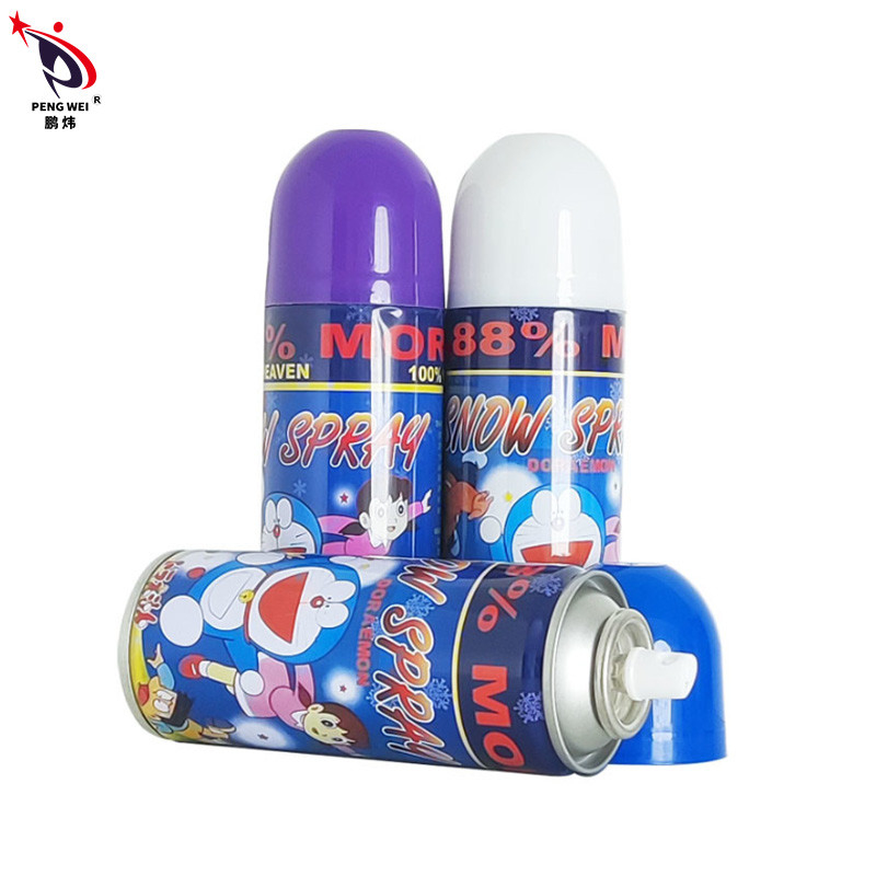 Forme a neve colorida não inflamável da espuma pulverizam 250ml para o aniversário