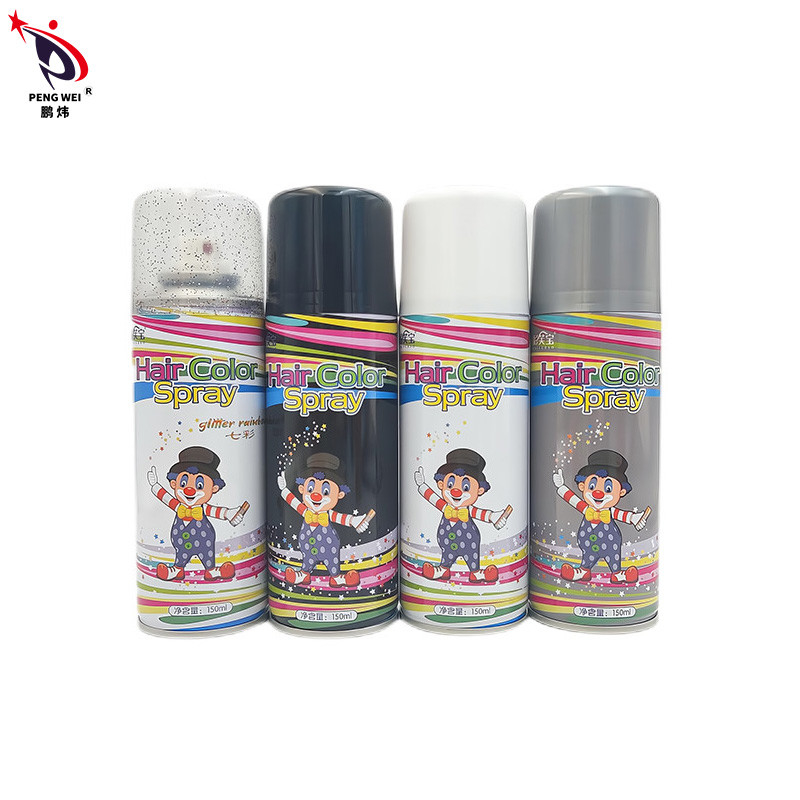 Sprays de cor de cabelo laváveis de longa duração com ingredientes de álcool perfumado personalizados