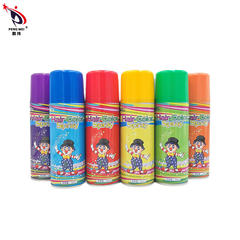 Sprays de cor de cabelo laváveis de longa duração com ingredientes de álcool perfumado personalizados