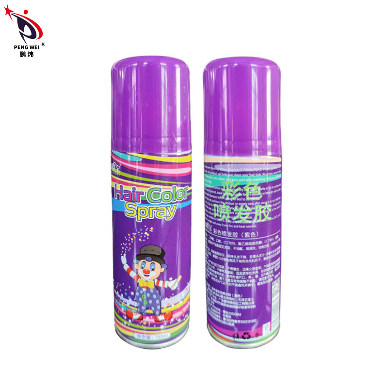 Sprays de cor de cabelo laváveis de longa duração com ingredientes de álcool perfumado personalizados