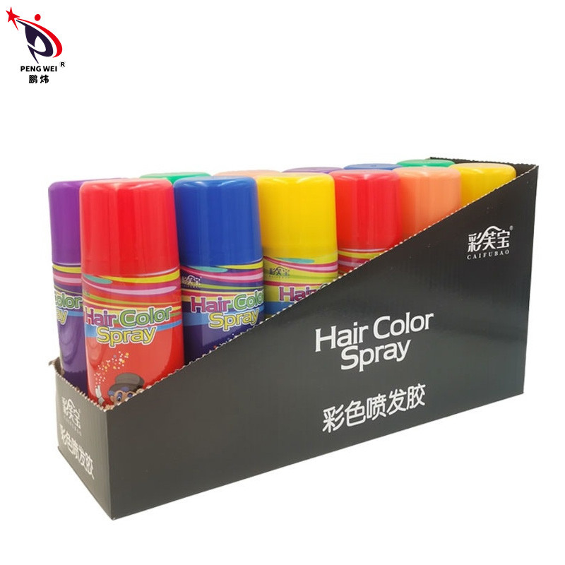 Espray de corantes multicoloridos ecológicos para festas