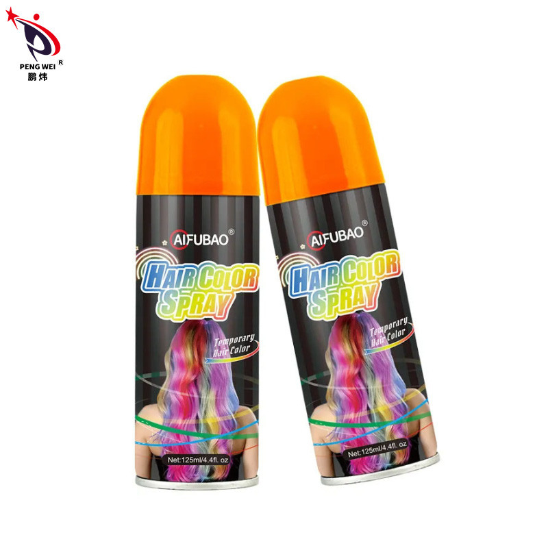 Curiosidade de cabelo Tinta de cabelo Spray de cor Festa temporária Lava-se