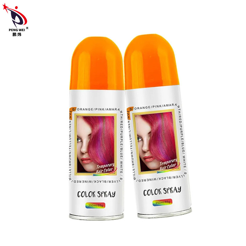 Tintas não tóxicas de cores de festa Sprays de cor para cabelo temporários Laváveis