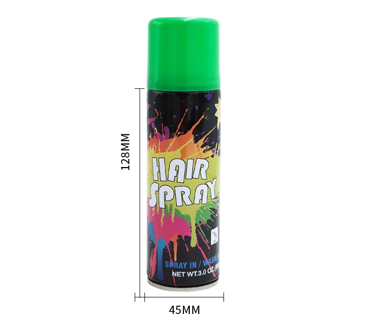 pulverizador da cor do cabelo do partido de 150ml Multiscene, pulverizador provisório inofensivo da cor da tintura de cabelo