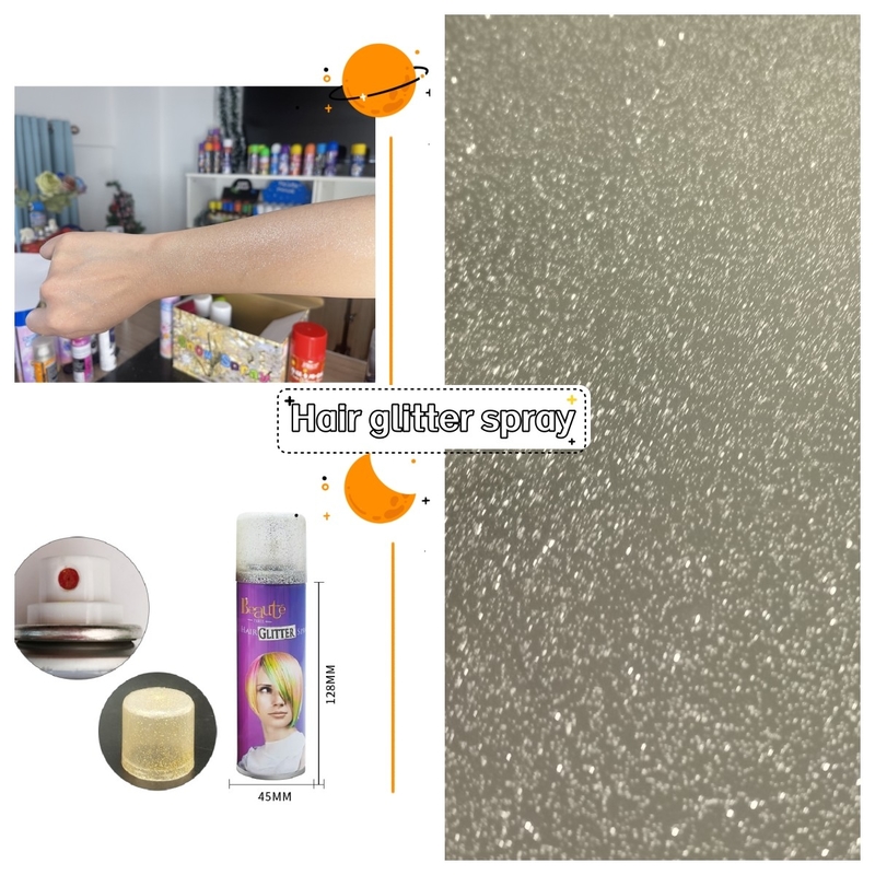 bens Nontoxic da cor inofensiva do ouro do pulverizador do brilho do cabelo 200ml