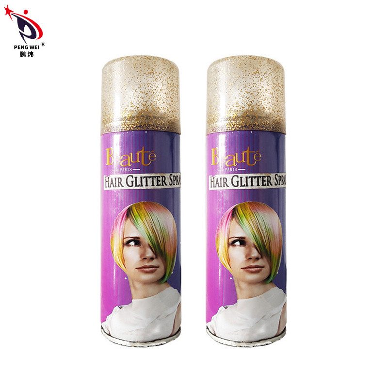 bens Nontoxic da cor inofensiva do ouro do pulverizador do brilho do cabelo 200ml