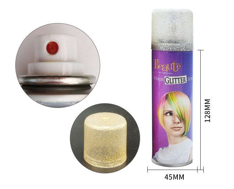 Colorido 150ml Spray de Brilhante para Cabelos Com Luz