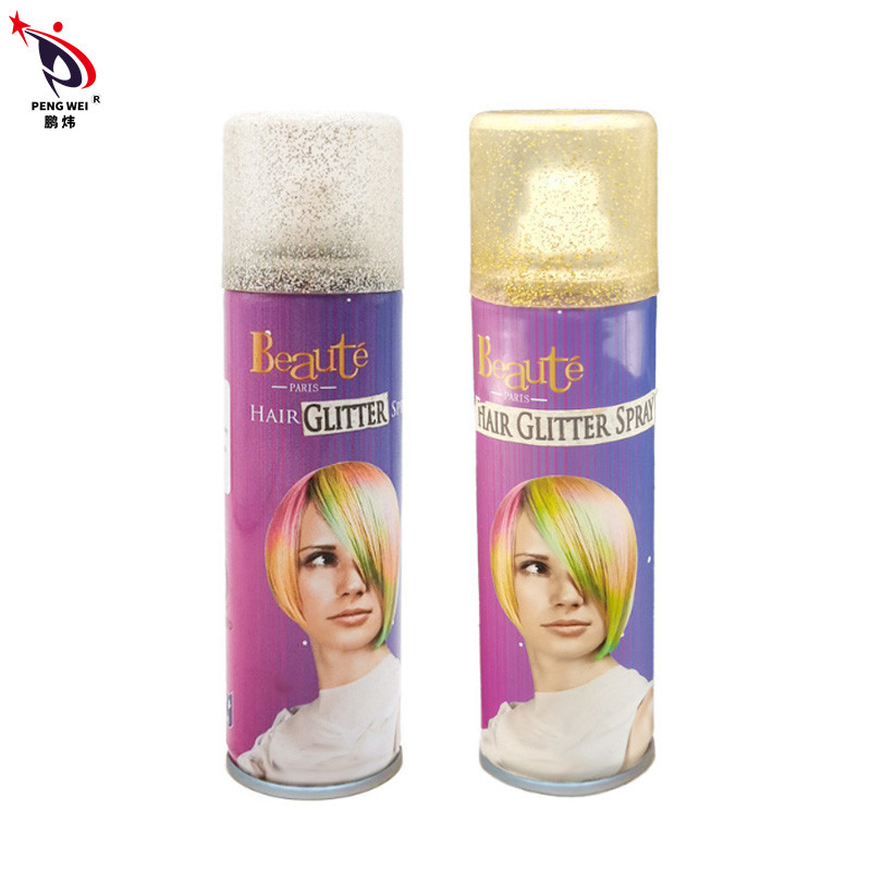 Colorido 150ml Spray de Brilhante para Cabelos Com Luz
