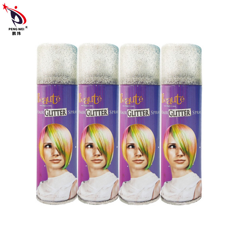 Colorido 150ml Spray de Brilhante para Cabelos Com Luz