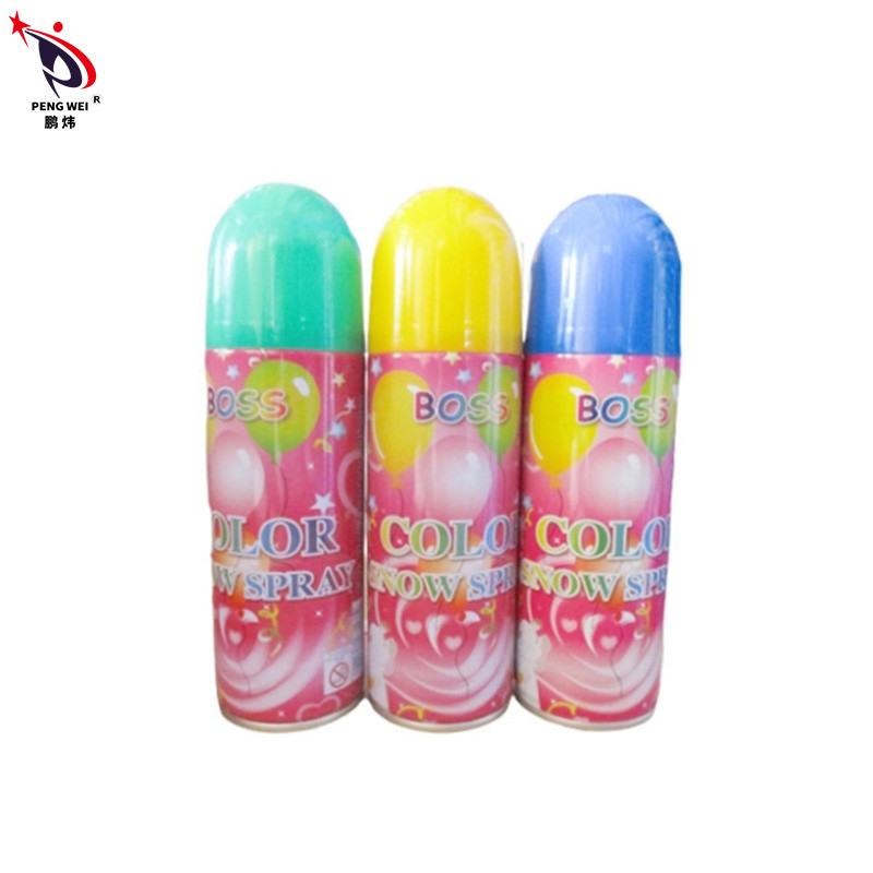 Esprai de neve artificial branco ou colorido 400ml Celebração do Festival