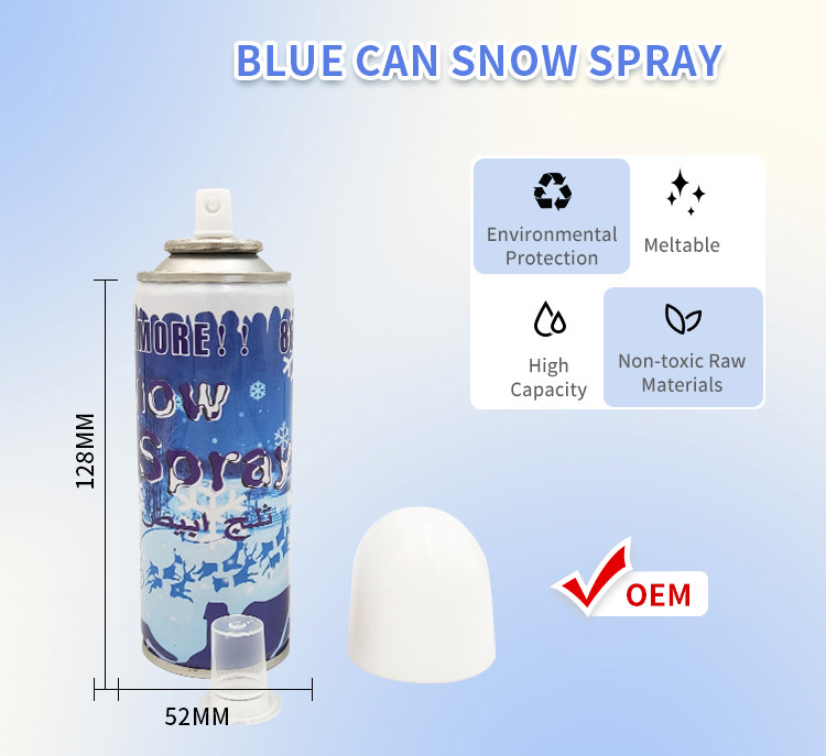 250 ml de espuma de boa fórmula espuma de neve espuma de neve de casamento festa espuma de neve em latas de lata