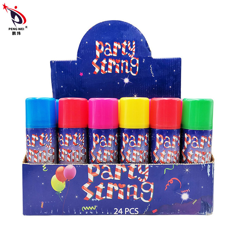 Custom Made Funny 80g Colorido Silly String Spray Celebração de casamento
