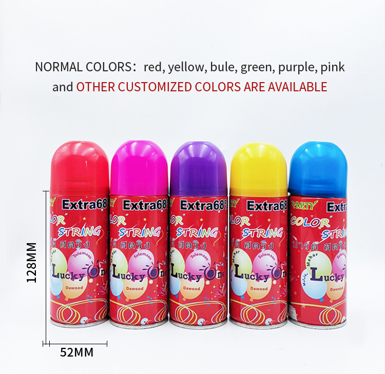 Segura Cor-de-Rosa Louca Silly String Spray Halloween Pranks Não inflamável