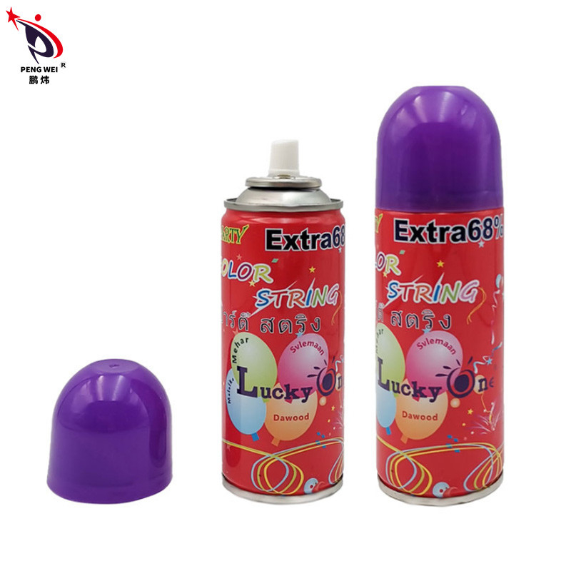 Segura Cor-de-Rosa Louca Silly String Spray Halloween Pranks Não inflamável